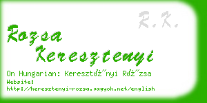 rozsa keresztenyi business card